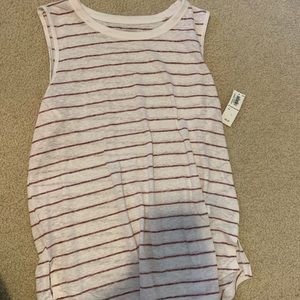 NWT! white and red old navy tank